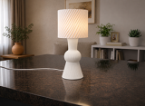 Atelier création pied moulure - abat-jour twist